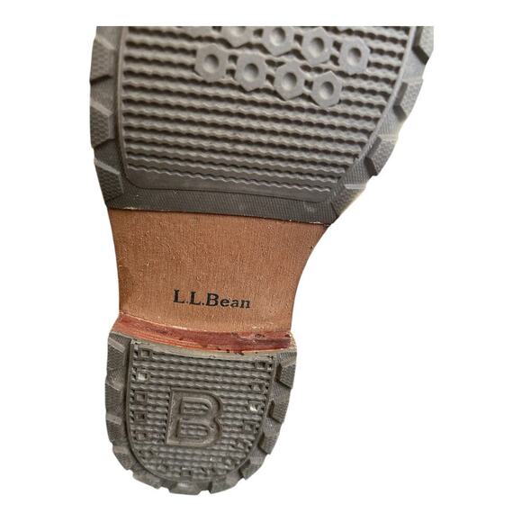 L.L.Bean Wellington Mid Calf Buckle Leather Boots Size 8.5 Medium Men's - Picture 7 of 8